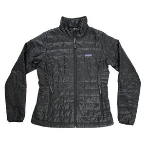 Patagonia Women's Nano Puff Jacket in Black Size Small